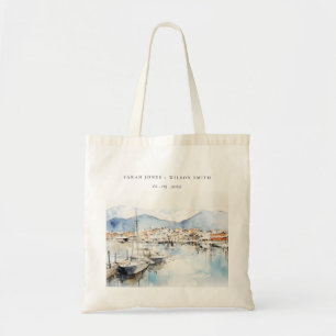 Tote Bag Paysage aquarelle de mariage à Ushuaia, Argentine