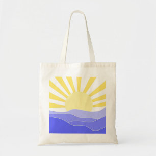 Tote Bag paysage art abstrait