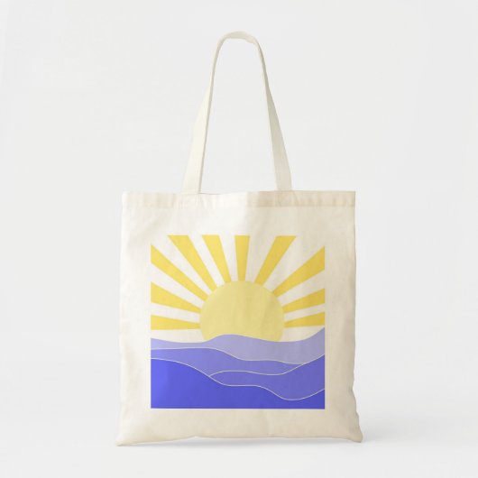 Tote Bag paysage art abstrait (Devant)