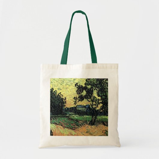 Tote Bag Paysage avec Château d'Auvers par Vincent van Gogh (Devant)