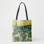 Tote Bag Paysage avec couple Marche par Vincent van Gogh (Devant)