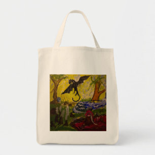 Tote Bag Paysage avec le dragon par Genevieve et John