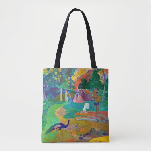 Tote Bag Paysage avec Peacocks, Gauguin (Devant)
