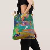 Tote Bag Paysage avec Peacocks, Gauguin (De près)