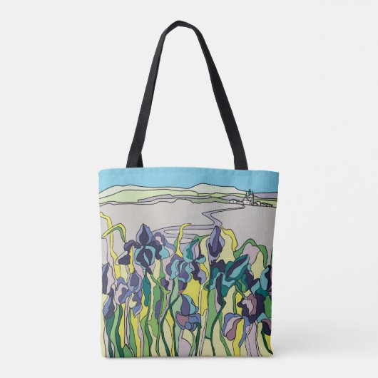 Tote Bag Paysage avec un château (Dos)