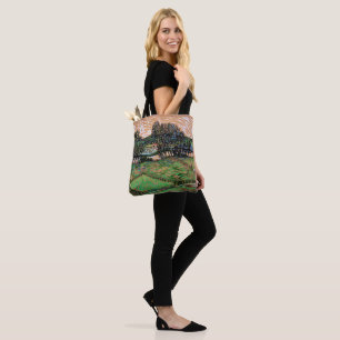 Tote Bag Paysage avec un pont sur l'Oise