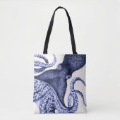 Tote Bag Paysage Bleu Octopus (Devant)