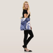 Tote Bag Paysage Bleu Octopus (Sur le modèle)