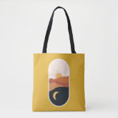 Tote Bag Paysage céleste, jaune soleil (Devant)