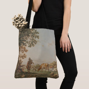 Tote Bag Paysage champêtre pastoral vintage