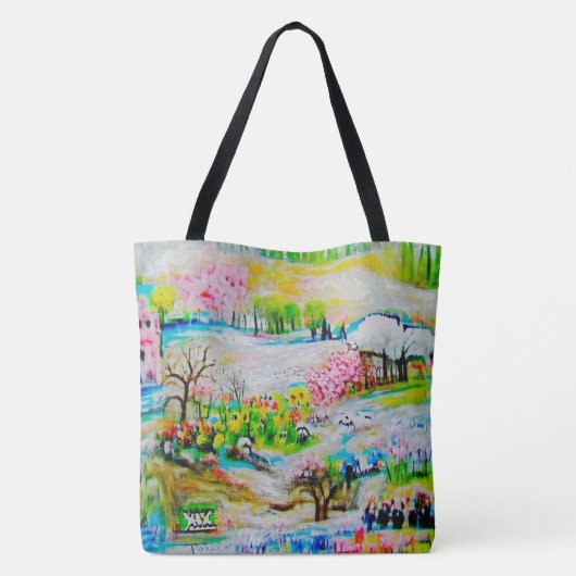 Tote Bag Paysage d'aquarelle 2 (Dos)