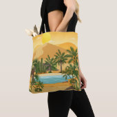 Tote Bag Paysage de forêt désertique au coucher du soleil s (De près)