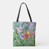 Tote Bag Paysage de jardin orageux avec Hydrangea et Lilies (Dos)