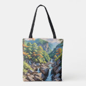 Tote Bag Paysage de la cascade de Serene Mountain (Dos)