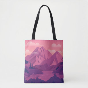 Tote Bag Paysage de la nature pourpre