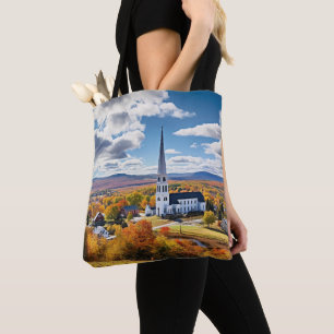 Tote Bag Paysage de la Nouvelle-Angleterre à l'automne