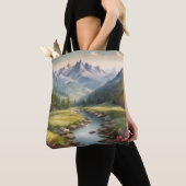 Tote Bag Paysage de la rivière Watercolor (De près)