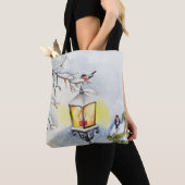 Tote Bag Paysage de Noël hiver (De près)