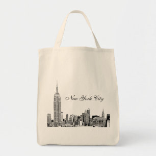 Tote Bag Paysage de NYC gravé 01