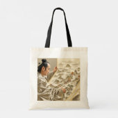 Tote Bag Paysage de peintre japonais mignon fantastique (Dos)