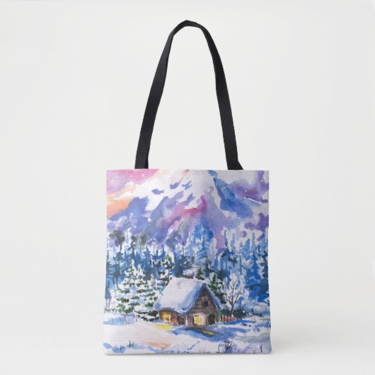 Tote Bag Paysage d'hiver (Devant)