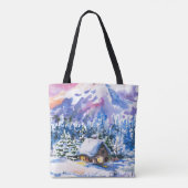 Tote Bag Paysage d'hiver (Dos)