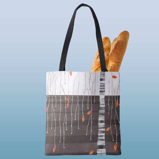 Tote Bag Paysage d'hiver Art Arbre