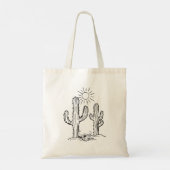 Tote Bag Paysage du désert de Cactus (Dos)