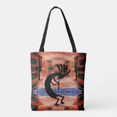 Tote Bag Paysage du désert du sud-ouest de Kokopelli (Dos)