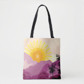 Tote Bag Paysage du lever du soleil (Devant)
