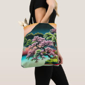 Tote Bag Paysage Fleurs de cerisiers asiatiques (De près)