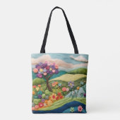 Tote Bag Paysage floral moderne et tendance (Dos)