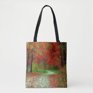 TOTE BAG PAYSAGE FORET ARBRES BOTANIQUE NATURE TERRAIN