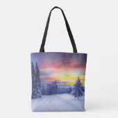 Tote Bag Paysage hivernal (Dos)