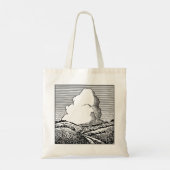 Tote Bag Paysage imaginaire avec nuage (Dos)