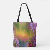 Tote Bag Paysage Imaginaire, tropical et rêveur - (Dos)
