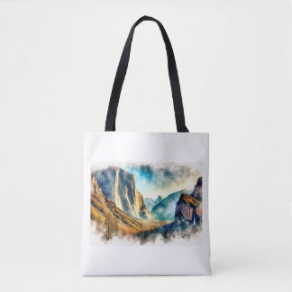 Tote Bag Paysage majestueux de Yosemite,