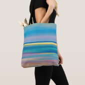 Tote Bag Paysage marin Abstrait "Fuchsia Fusion" (De près)