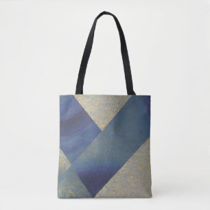 Tote Bag Paysage marin abstrait Vagues en zig zag fracturée