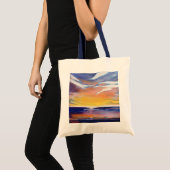 Tote Bag Paysage marin de soirée (Devant (produit))