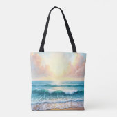 Tote Bag Paysage marin du matin (Dos)