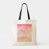 Tote Bag Paysage rêvé de la montagne Pastel (Dos)