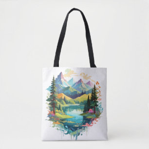 Tote Bag Paysage serein Calme nature paisible Montagnes