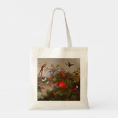 Tote Bag Paysage tropical avec dix colibris (Dos)