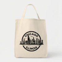 Paysage urbain vintage de Chicago Illinois Voyage