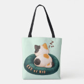 Tote Bag "PDG de Nap" Chat dormant sur le canapé (Dos)