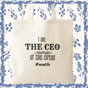Tote Bag PDG Mum Funny Momlife Fête des Mères moderne Cadea