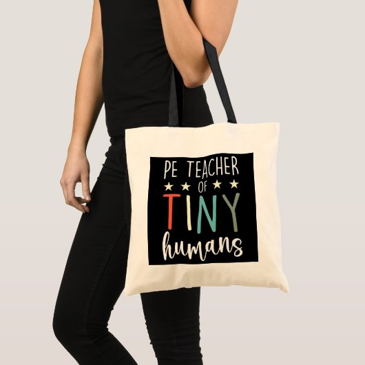 Tote Bag PE Enseignant De Minuscules Humains P E Enseignant (Devant (produit))