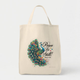 Tote Bag Peace be still grocery tote