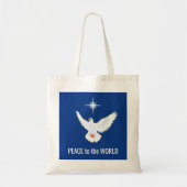 Tote Bag Peace Dove avec texte modifiable (Devant)